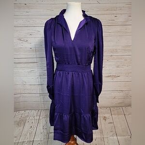 Lucky Brand | NWT Above Knee Ruffled Long Sleeve Dress